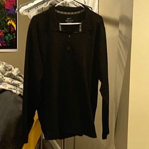 Nike dri-fit half zippered long sleeve shirt